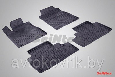 Резиновые коврики с высоким бортом для Honda CR-V IV 2012-2016 - фото 2 - id-p116371084