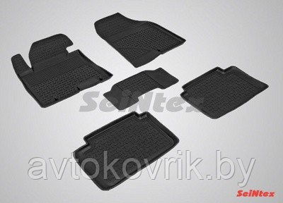 Резиновые коврики с высоким бортом для Hyundai i30 new 2012-н.в. - фото 2 - id-p116371246