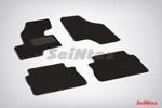 Ворсовые коврики LUX для Hyundai Santa Fe II (педаль газа из пола) 2010-2012 - фото 1 - id-p116371322