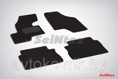 Ворсовые коврики LUX для Hyundai Santa Fe II (педаль газа из пола) 2010-2012 - фото 2 - id-p116371322