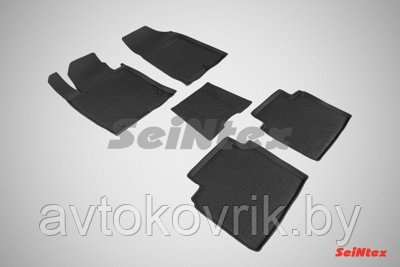 Резиновые коврики с высоким бортом для KIA Optima IV 2016-н.в. - фото 2 - id-p116371701