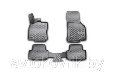 Коврики 3D в салон VW Golf VII, 2013-> 4 шт. (полиуретан) - фото 2 - id-p116373993