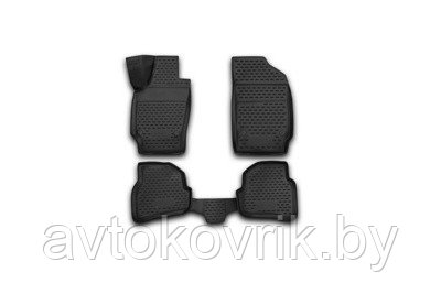 Коврики 3D в салон VW Polo 2010->, сед., 4 шт. (полиуретан) - фото 2 - id-p116374093