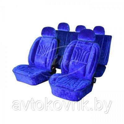 Авточехлы анатомические на передние сидения ATRA Польша велюр (Синий) 1 шт. - фото 2 - id-p116374993