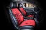 Накидки универсальные на передние сиденья для авто CarFashion Premium/ STALKER Цвет красный/черный/красный - фото 1 - id-p116375028
