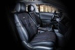 Накидки универсальные на передние сиденья для автомобилей [CarFashion Premium/STALKER Цвет черный/черн/синий]