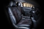 Накидки универсальные на передние сиденья для автомобилей [CarFashion Premium/STALKER Цвет черн/черн/красн] - фото 1 - id-p116375086
