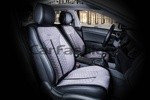 Накидки универсальные на передние сиденья для автомобилей CarFashion Premium / STALKER Цвет серый/черный/серый