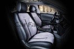 Накидки на передние сиденья для автомобилей CarFashion Premium / STALKER Цвет серый/черный/серый