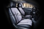 Накидки универсальные на передние сиденья для автомобилей CarFashion Premium / STALKER Цвет серый/черный/серый - фото 1 - id-p116375089