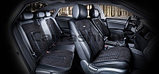 Накидки универсальные на сиденья для автомобилей CarFashion Premium / STALKER PLUS черный/черный/синий, фото 2
