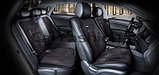 Накидки универсальные на сиденья для автомобилей [CarFashion Premium/STALKER PLUS черный/черный/красный], фото 2
