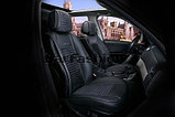 Накидки универсальные на передние сиденья для автомобилей [CarFashion Premium/MADRID Цвет черн/черн/черн/черн], фото 2