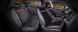 Накидки универсальные  для авто СarFashion Premium BARCELONA PLUS Цвет черный/черный/красный/красный, фото 2