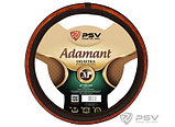 Оплетка на руль PSV ADAMANT [ PRESTIGE] Fiber [ Черный ]   М 38 см искусственная кожа, фото 2