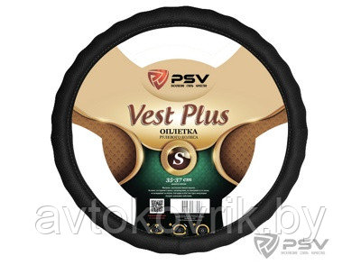Оплетка на руль PSV EXTRA PLUS Fiber (Черный) S - фото 2 - id-p116375291