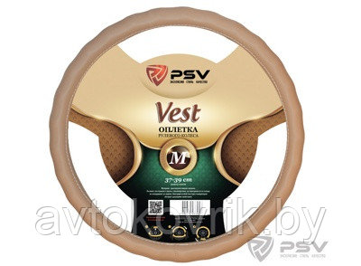 Оплетка на руль PSV VEST (EXTRA) Fiber М Бежевый - фото 2 - id-p116375301