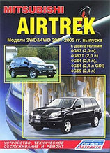 Mitsubishi Airtrek. Модели 2001-2005 гг. выпуска.Руководство по устройству, техническому обслуживанию и ремонт