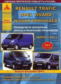 Renault Trafic & Nissan Primastar & Opel Vivaro c 2001 г. Рестайлинг с 2006 года. С бен и диз двиг