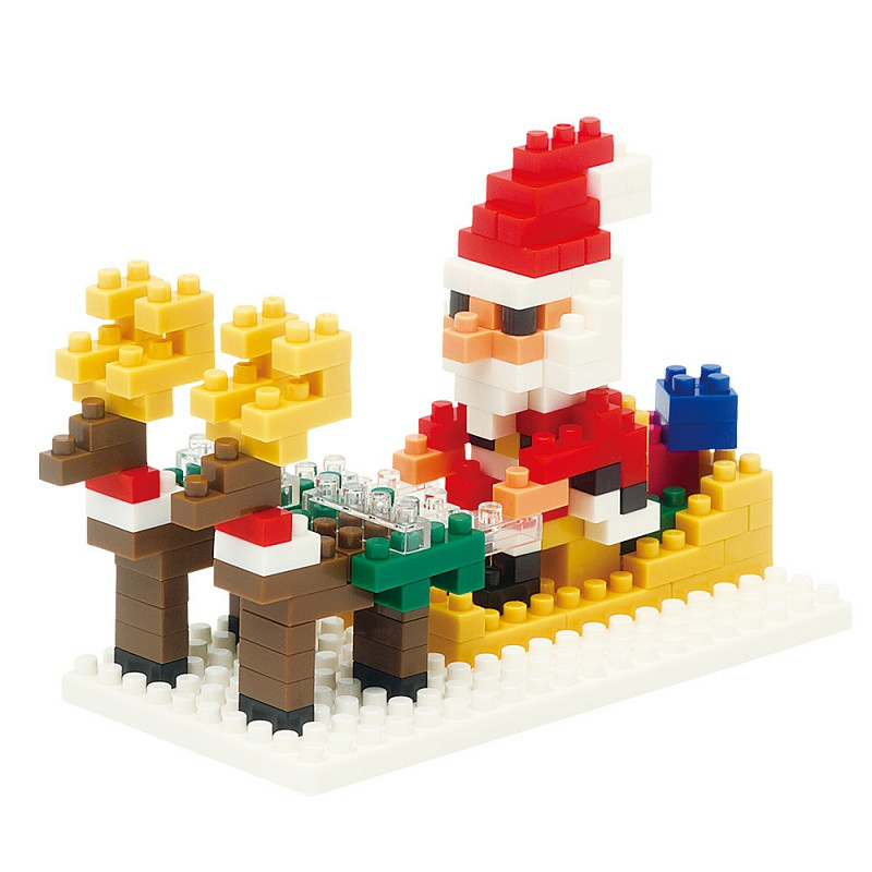 Конструктор Дед Мороз на Оленях (nanoBlock)