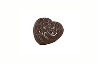 Форма для шоколадных украшений "Сердце с рисунком"