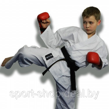 Кимоно каратэ Vimpex Sport "SENTOKI" KR-98-EW белое, размер 000/110, кимоно для карате, детское кимоно