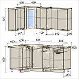 КУХНЯ УГЛОВАЯ Мила 1.2х1.8 Антрацит-Вудлайн, фото 2