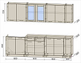 КУХНЯ ПРЯМАЯ Мила 2.7 Ваниль-Дуб венге, фото 2