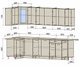 КУХНЯ УГЛОВАЯ Мила 1.2х2.7 Ваниль-Дуб венге, фото 2