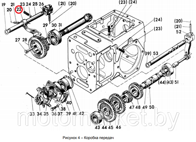 vilka reversa motobloka  mtz  motomarket.by