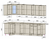КУХНЯ УГЛОВАЯ Мила 1.2х2.8 Ваниль-Дуб венге, фото 2