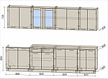 КУХНЯ ПРЯМАЯ Мила 3.0 Ясень светлый-Ясень темный, фото 2