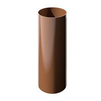 Труба ПВХ водосточная, коричневая, Polivent 3,0м диаметр 82мм - фото 1 - id-p116398656
