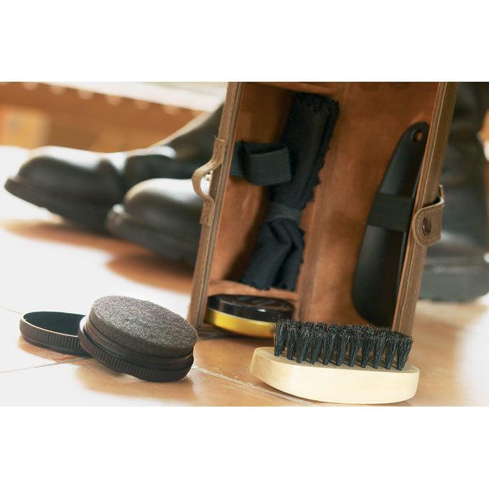 Набор для чистки обуви "Gentleman" коричневый из 5 предметов - фото 2 - id-p116399848