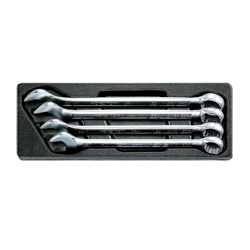 Набор комбинированных ключей в ложементе, 27-32 мм, 4 предмета, HONITON IK-CW10040C - фото 1 - id-p116401339