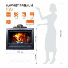 Дровяная топка KAWMET Premium F23 (14кВт) - фото 7 - id-p116409214