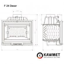 Дровяная топка KAWMET Premium F24 Dekor (14кВт) - фото 5 - id-p116409251