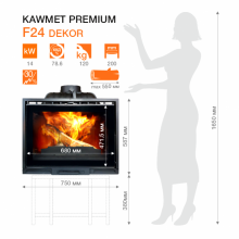 Дровяная топка KAWMET Premium F24 Dekor (14кВт) - фото 7 - id-p116409251