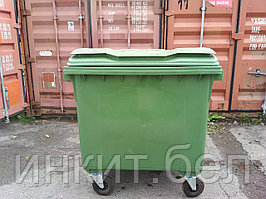 Контейнер для мусора пластиковый 1100 л зеленый, Сербия