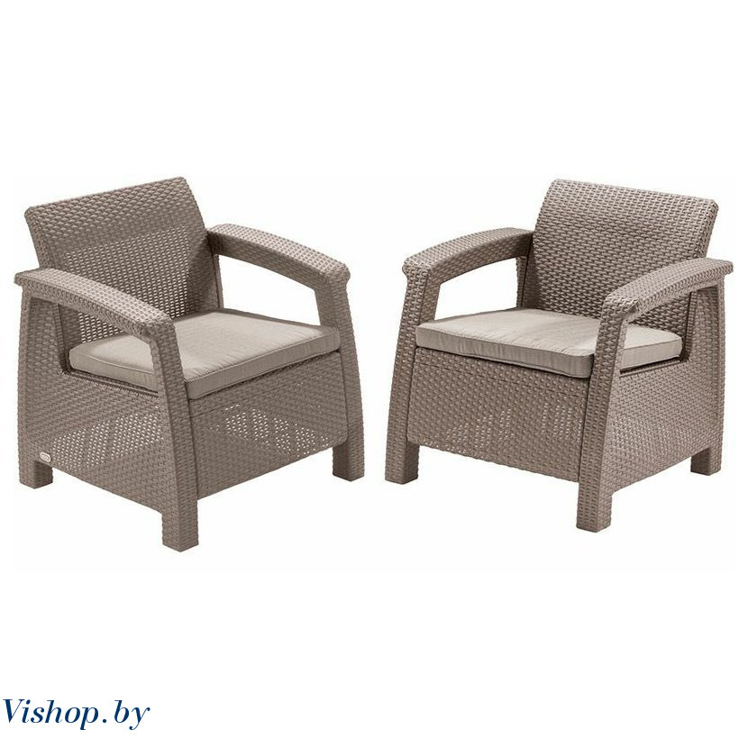 Набор мебели CORFU DUO (два кресла), песочный - фото 1 - id-p116445594