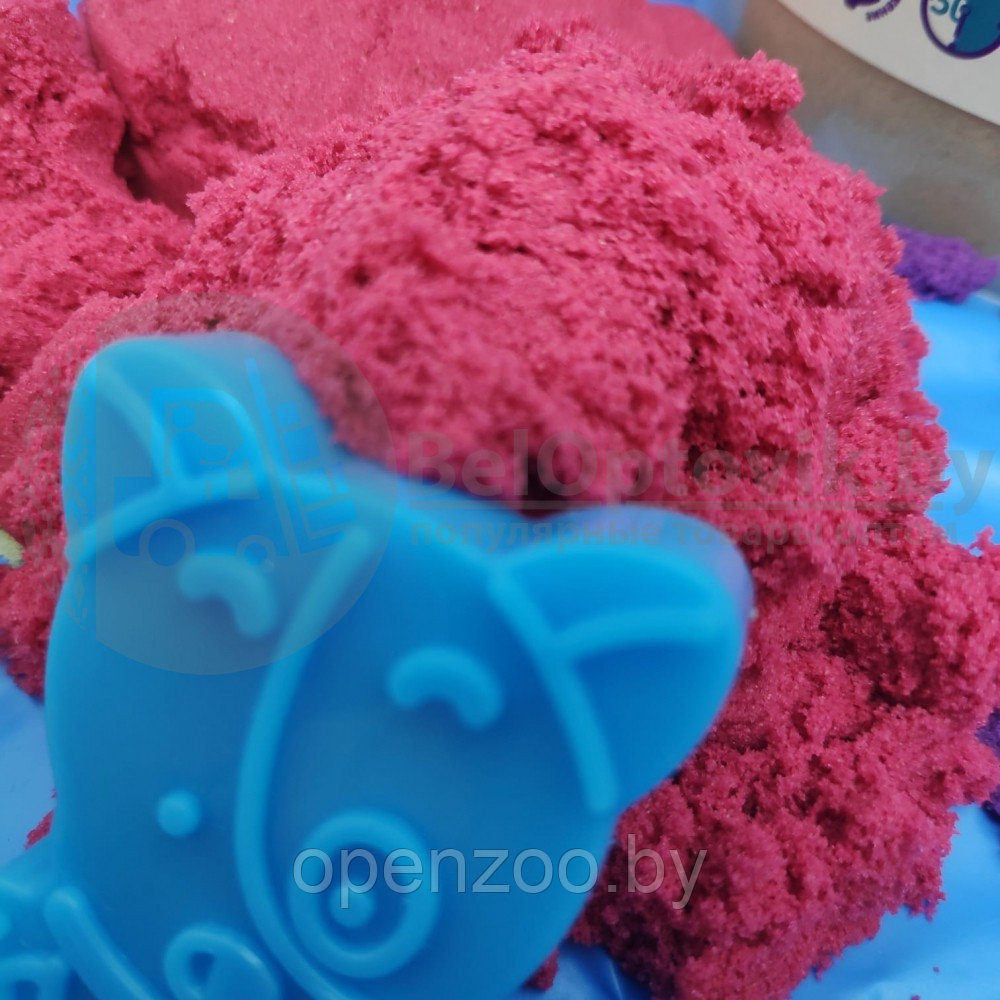 Набор для творчества GENIO KIDS Умный песок (живой кинетический песок), 1000g Фиолетовый - фото 5 - id-p116447095