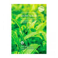 Маска с зеленым чаем Secret Nature Deep Moisturizing Green Tea Mask Sheet
