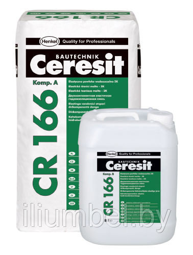 Ceresit CR 166 Эластичное гидроизоляционное покрытие 32кг (ком-т) - фото 1 - id-p6912606