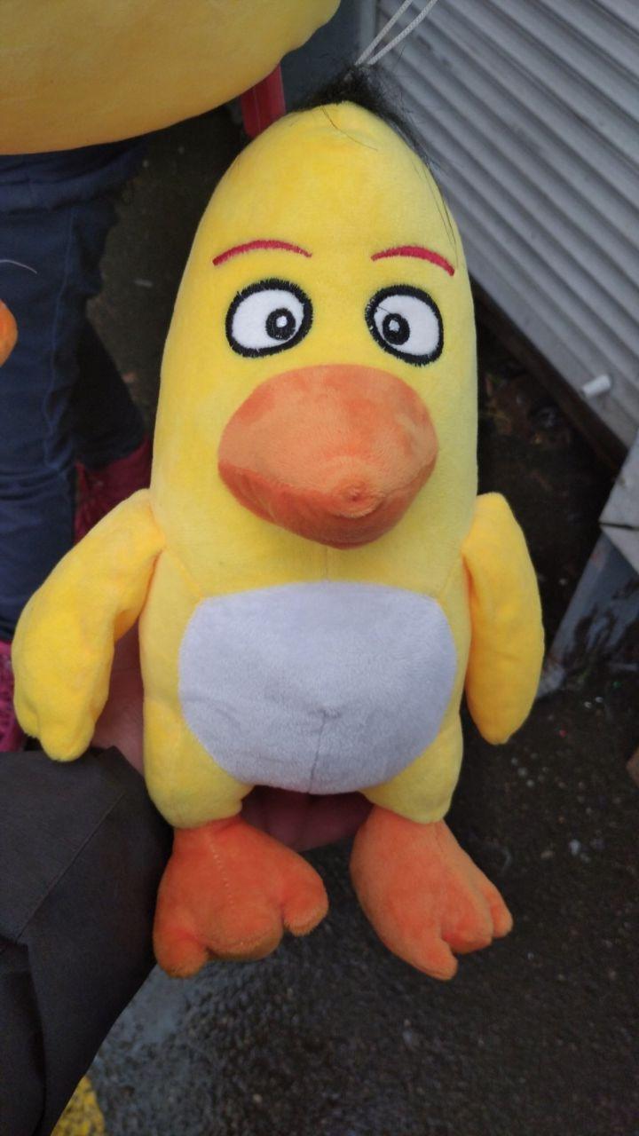 Мягкая игрушка утка Чак из игры Злые птицы "Angry Birds" 35см - фото 2 - id-p116473606