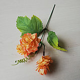 Ветка с шишками хмеля, ткань, L=25см. (5 цветов), фото 2