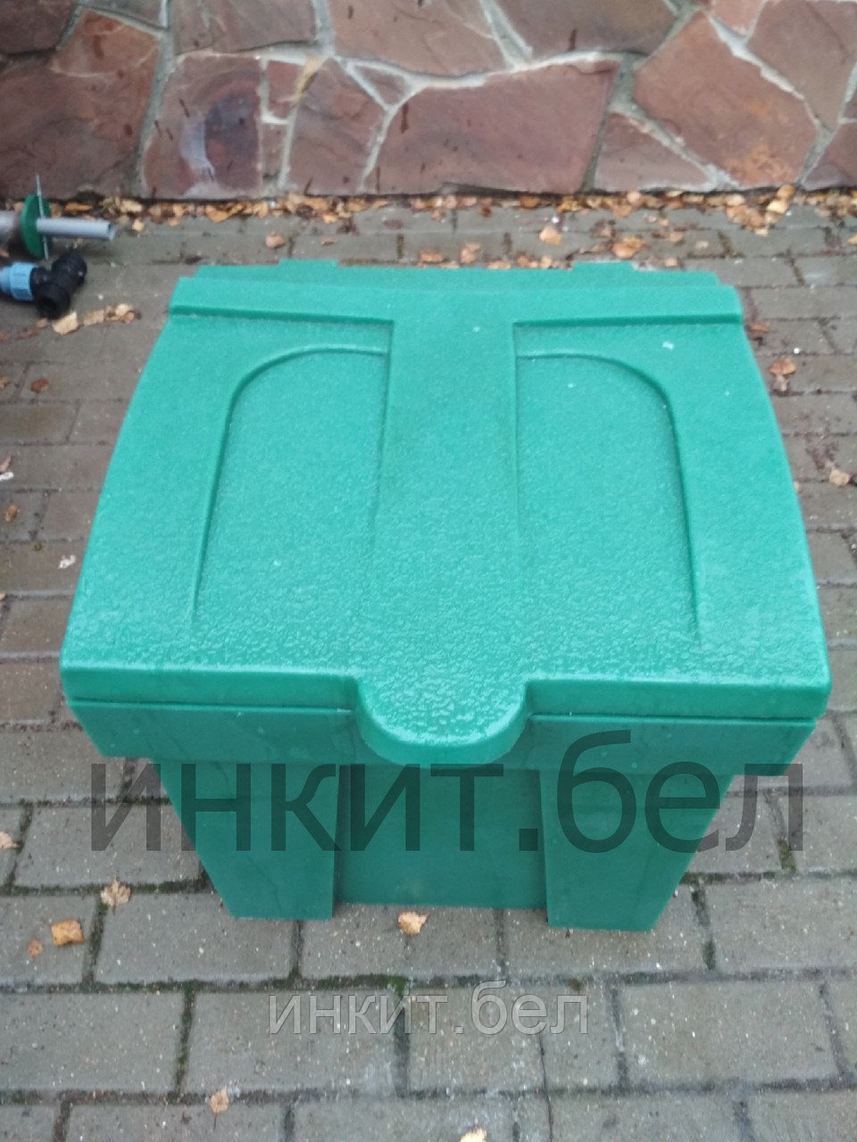 Пластиковый ящик для песка  и соли 150 л. зеленый.  Цена с НДС, фото 1