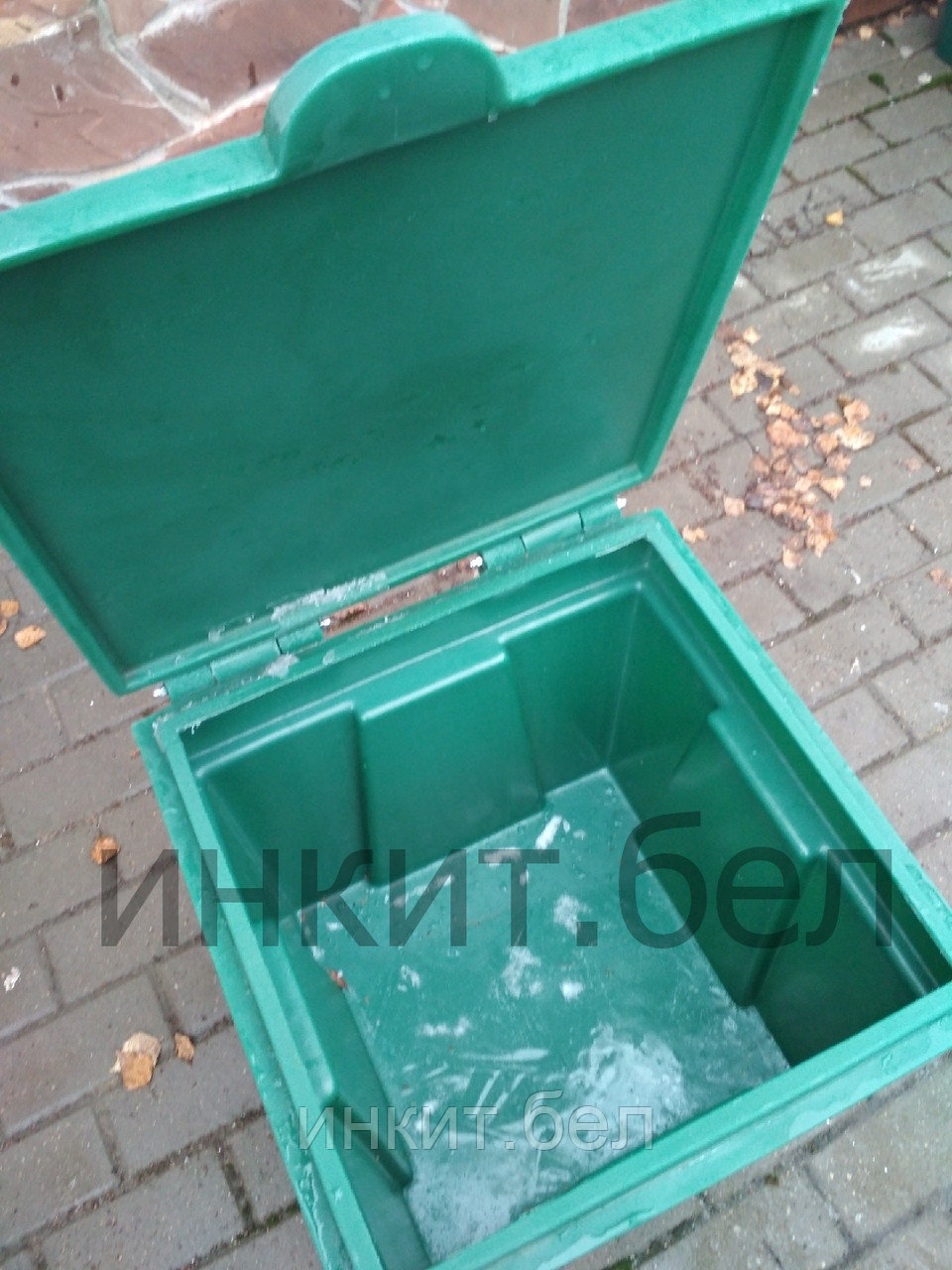 Пластиковый ящик для песка и соли 150 л. зеленый. Цена с НДС - фото 2 - id-p116423545