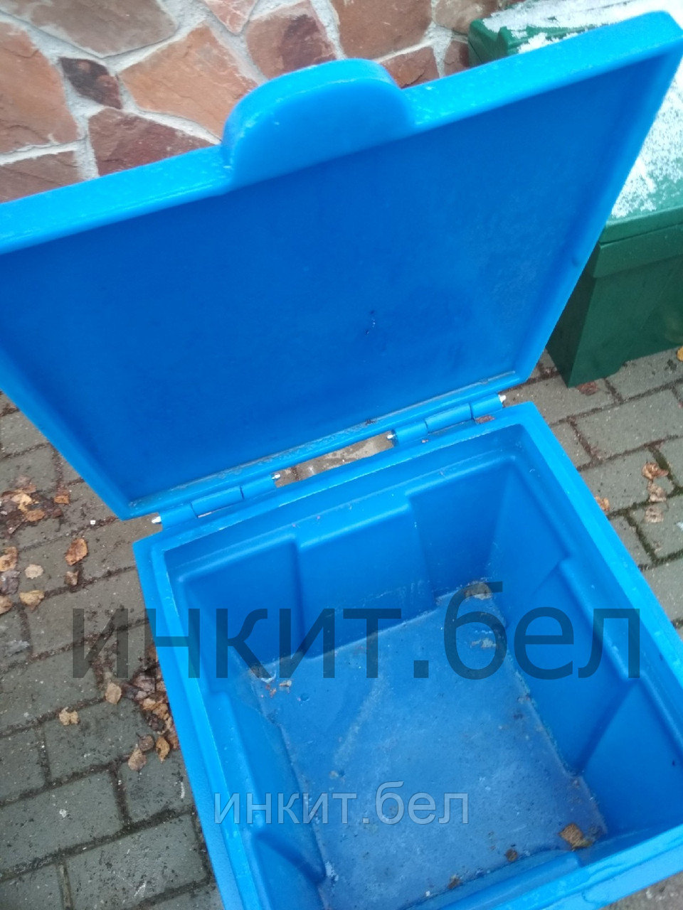 Пластиковый ящик для песка и соли 150 литров синий. Цена с НДС - фото 3 - id-p116423544