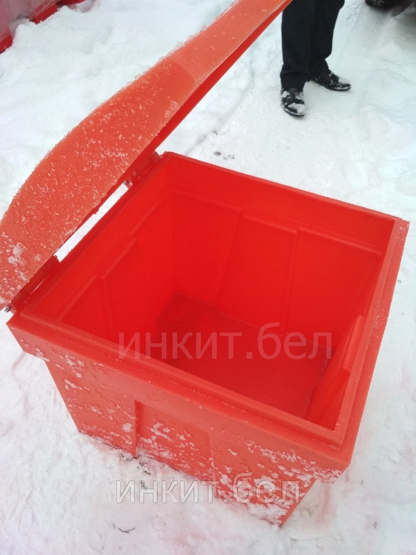 Пластиковый ящик для песка и соли 150 л. красный. Цена с НДС - фото 3 - id-p116479093