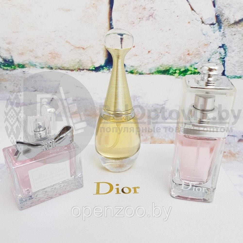 Подарочный набор духов Dior 3 аромата в мини-флаконах по 30 мл. - фото 2 - id-p116480154